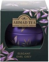AHMAD Метална Коледна ТОПКА с насипен черен чай 25 г