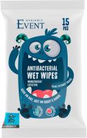 EVENT Антибактериални кърпи за деца с маслинa - сини 15 броя