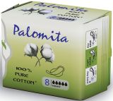 PALOMITA Pure Cotton Нощни превръзки 8 броя