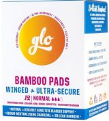 GLO BAMBOO PADS Превръзки с крилца за чувствителна кожа 12бр