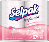 SELPAK Powder Тоалетна хартия 3 пласта 8 бр./опак.