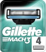 GILLETTE MACH 3 Резервни ножчета 4 броя