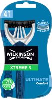 WILKINSON XTREME3 ULTIMATE PLUS Еднократни самобръсначки 4бр