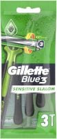 GILLETTE BLUE 3 Sensitive slalom Еднократни самобръсначки 3 броя