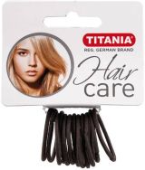TITANIA 7802 Ластик за коса 12 броя 3 см х 2 мм сив