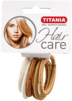 TITANIA 7815 Ластик за коса 6 броя 4,5 см х 6 мм микс за руса коса