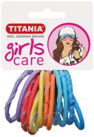 TITANIA GIRLS CARE 7823 Ластици за коса - микс цветове 12 бр