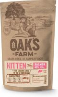 OAKS FARM Salmon Храна със Сьомга за подрастващи котки 400г