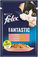 FELIX FANTASTIC Пауч за котки в желе със Сьомга 85 г