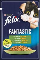 FELIX FANTASTIC Пауч за котки в желе със Заек 85 г
