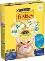 FRISKIES STERILISED Храна за котки Сьомга и Зеленчуци 300 г