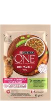 ONE MINI WEIGHT CONTROL Пауч за дребно куче с Пуйка 85 г