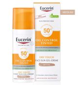EUCERIN OIL CONTROL SPF 50+ Оцветен гел-крем 50 мл Medium