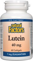 NATURAL FACTORS LUTEIN За нормално зрение 40 мг, 30 капсули