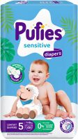 PUFIES SENSITIVE Diapers 5-Junior(11-16 кг) Пелени 46 броя в пакет