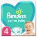 PAMPERS ACTIVE BABY Пелени 4-Maxi (9-14 кг) 90 бр. (GPP)